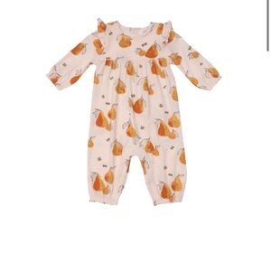 Angel Dear Pearfect Family Romper W/ Ruffle Sleeve